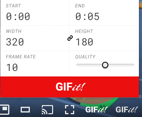 GIF画像にしたいYoutubeの指定部分をGIFに変換
